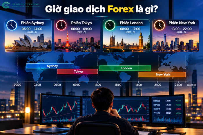 Giờ giao dịch Forex: Các phiên và thời gian hoạt động