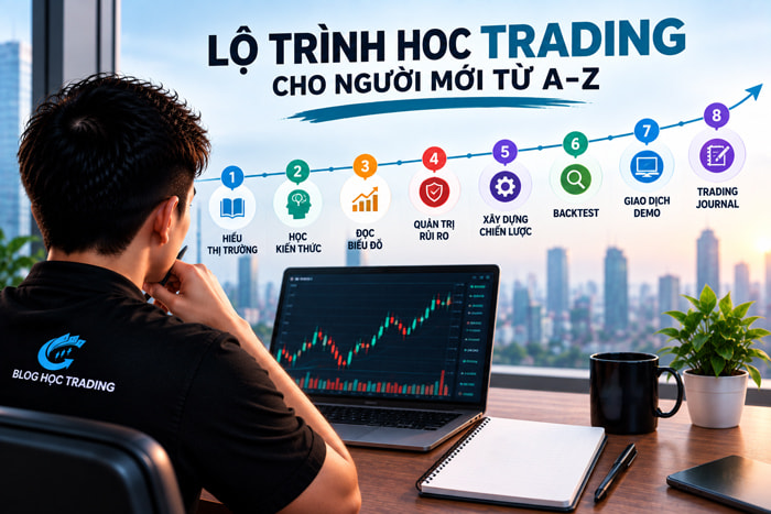 Lộ trình học Trading cho người mới từ A–Z