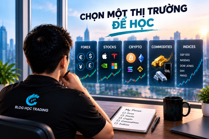 Học Trading từ đâu? Lộ trình bắt đầu cho người mới từ A–Z