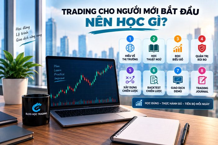 Trading cho người mới bắt đầu: Lộ trình từ số 0 Trading cho người mới bắt đầu nên học gì?