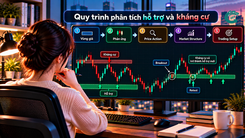 Hỗ trợ và kháng cự là gì? Cách xác định vùng giá trên biểu đồ