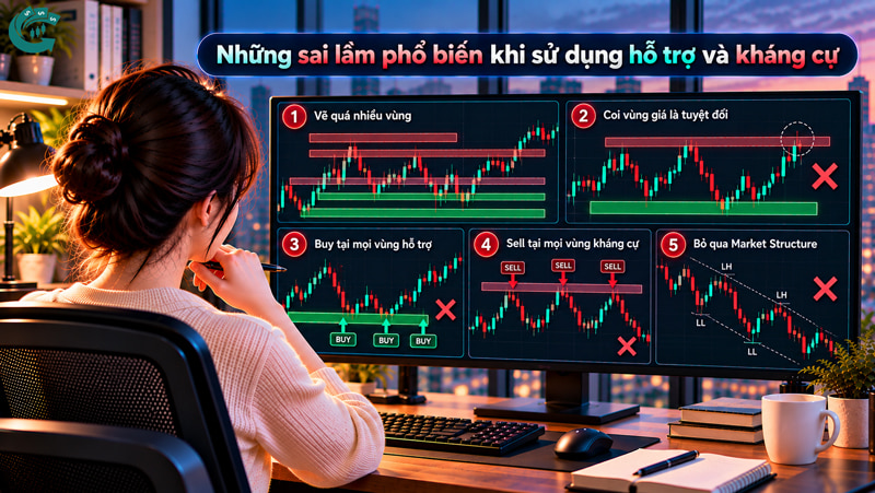 Hỗ trợ và kháng cự là gì? Cách xác định vùng giá trên biểu đồ