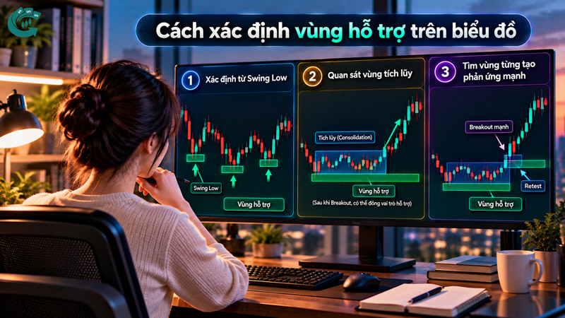 Hỗ trợ và kháng cự là gì? Cách xác định vùng giá trên biểu đồ