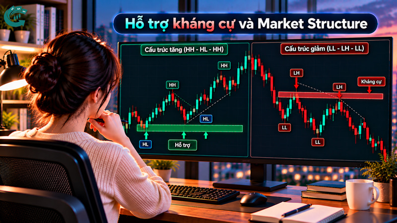 Hỗ trợ và kháng cự là gì? Cách xác định vùng giá trên biểu đồ