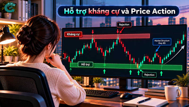 Hỗ trợ và kháng cự là gì? Cách xác định vùng giá trên biểu đồ