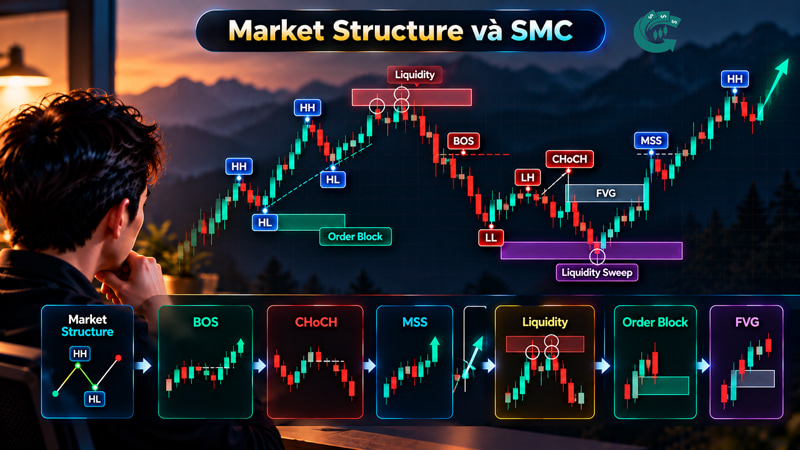 Market Structure là gì? Cách đọc cấu trúc thị trường cho người mới